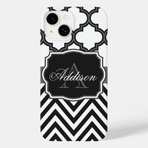 Funda Para iPhone 14 De Case-Mate Quatrefoil Chevron Monograma