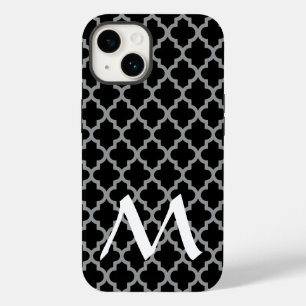 Funda Para iPhone 14 De Case-Mate Quatrefoil de los moros marroquíes negros