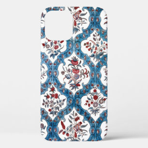 Funda Para iPhone 12 Quatrefoil floral bohemio colorido