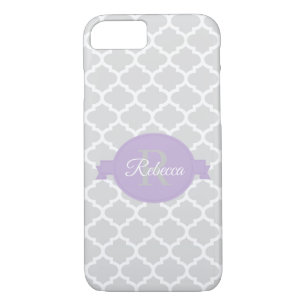 Funda Para iPhone 8/7 Quatrefoil Lavender personalizado