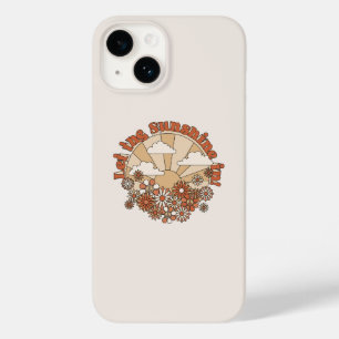 Funda Para iPhone 14 De Case-Mate Que el sol brille en las flores hippie de Groovy D