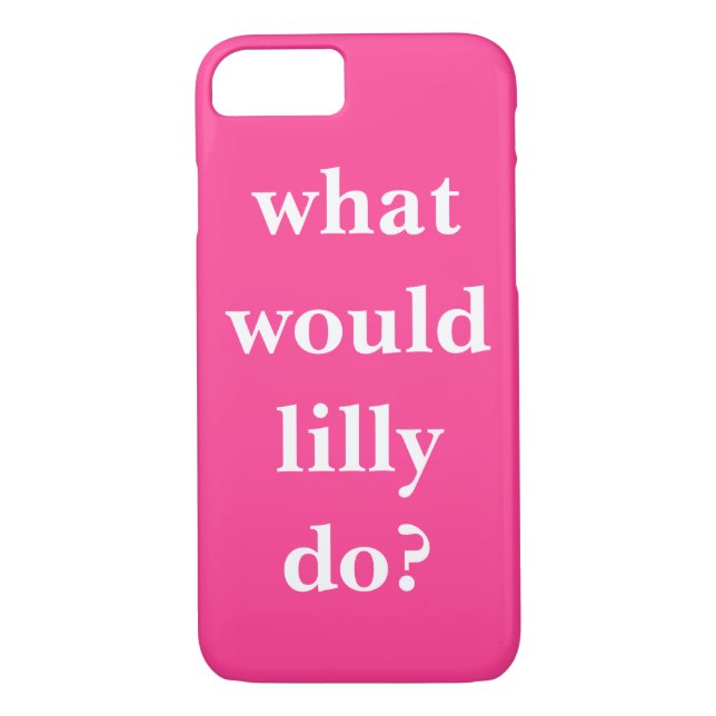 Funda De Case-Mate Para iPhone ¿Qué Haría Lilly? (Reverso)