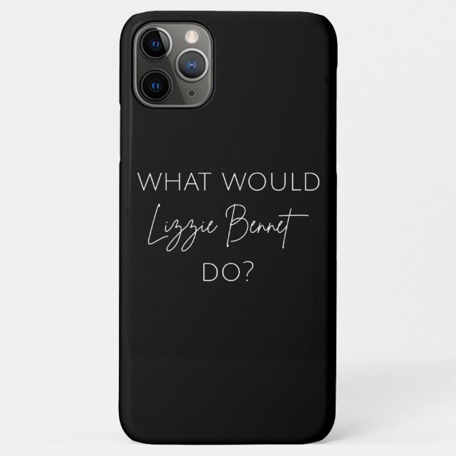 Funda De Case-Mate Para iPhone ¿Qué Haría Lizzie Bennet? (Reverso)