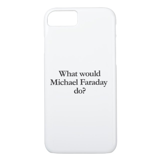 Funda De Case-Mate Para iPhone qué haría michael faraday (Reverso)