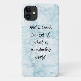 Funda Para iPhone 11 Qué maravilloso mundo azul