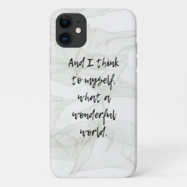 Funda Para iPhone 11 Qué mundo maravilloso