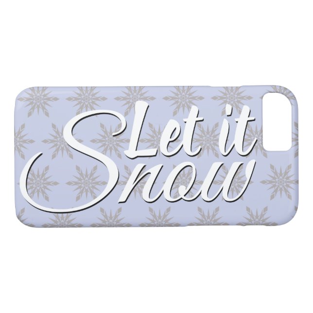 Funda De Case-Mate Para iPhone Que nieve haga invierno (Reverso (horizontal))