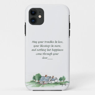 Funda Para iPhone 11 "Que todos tus problemas sean menos" Esbozo de la