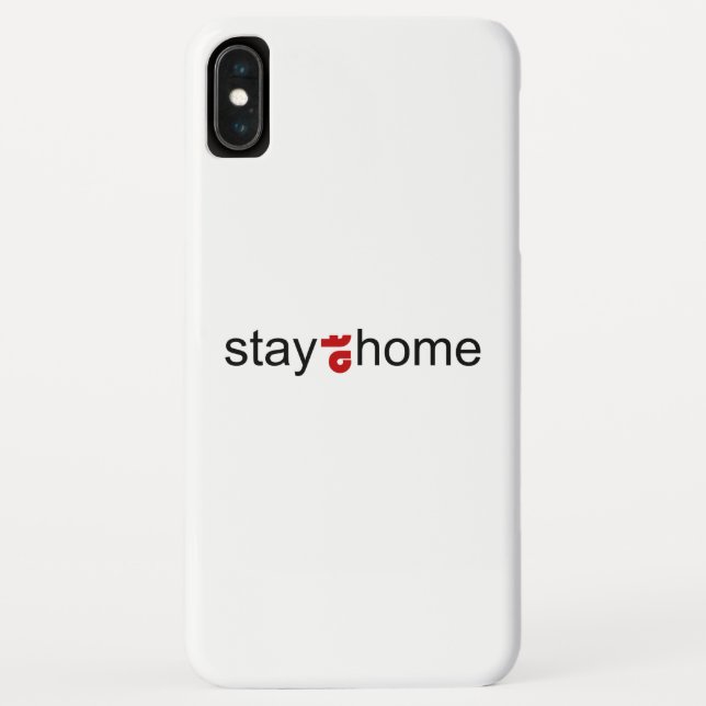 Funda De Case-Mate Para iPhone Quédate en casa (Reverso)
