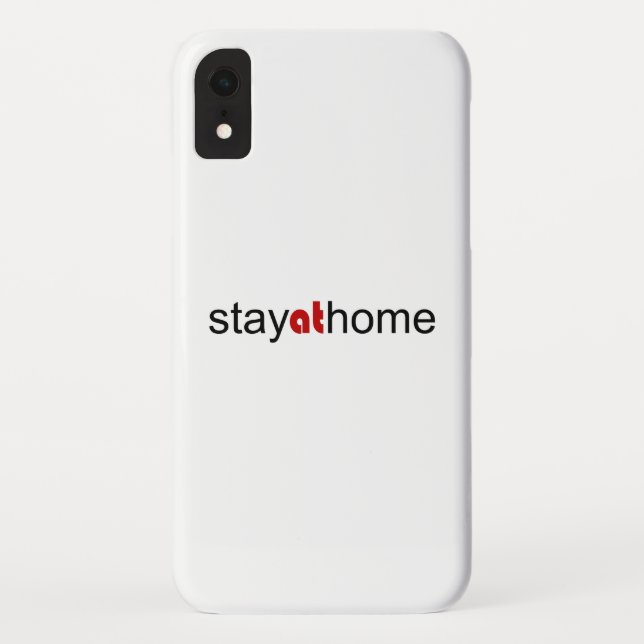 Funda De Case-Mate Para iPhone Quédate en casa (Reverso)