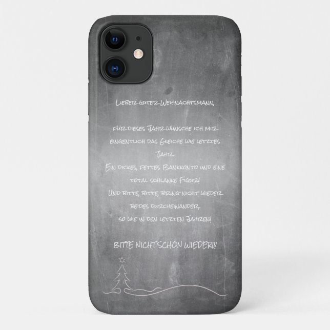Funda De Case-Mate Para iPhone Querido buen Santa Claus (Reverso)