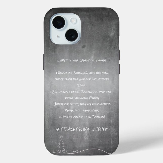 Funda De Case-Mate Para iPhone Querido buen Santa Claus (Reverso )