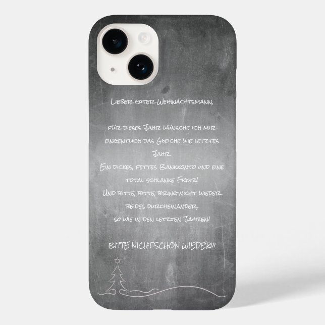Funda De Case-Mate Para iPhone Querido buen Santa Claus (Reverso )