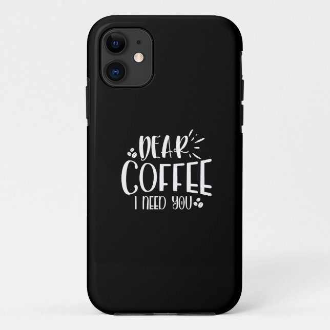 Funda De Case-Mate Para iPhone querido café que necesito (Reverso)