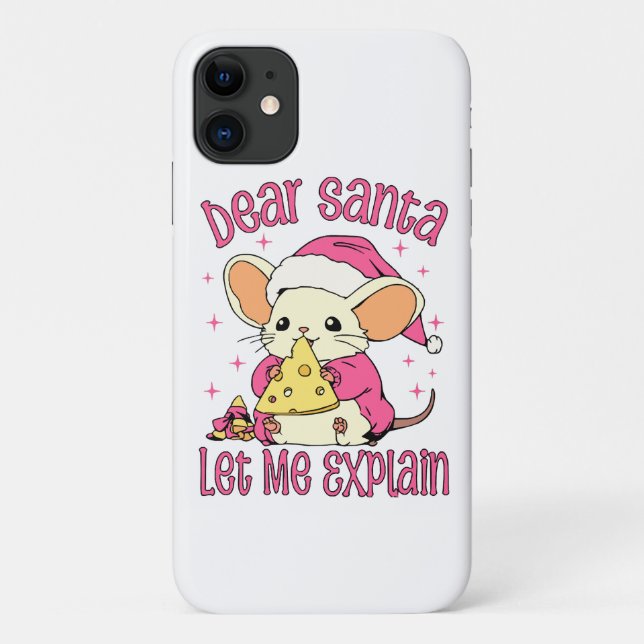 Funda De Case-Mate Para iPhone Querido Santa, Déjame Explicar (Reverso)