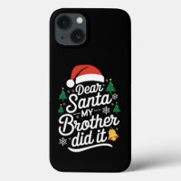 Querido Santa Mi Hermano Lo Hizo Navidad Divertida