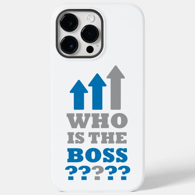 Funda De Case-Mate Para iPhone ¿Quién es el jefe? (Reverso )