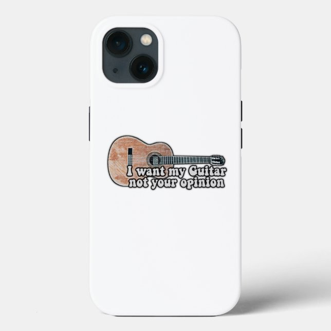 Funda De Case-Mate Para iPhone Quiero mi guitarra, no tu opinión. (Reverso )