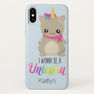 title_seo2 Quiero ser Funda-Funda de iPhone X de Unicorn 3