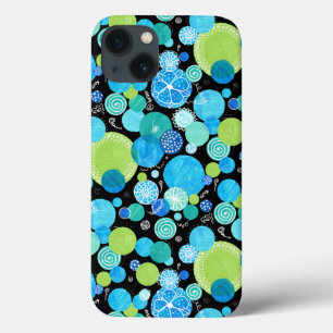 title_seo2 Quirky Turquoise Azul Neón Verde Patrón Esmeralda