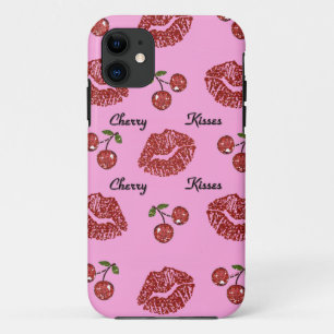 Funda Para iPhone 11 RAB Rockabilly Besos de Cereza en Rosa
