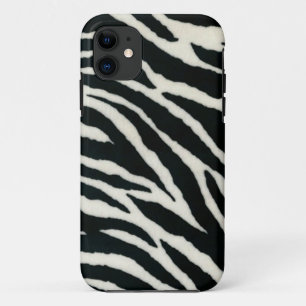 Funda Para iPhone 11 RAB Rockabilly Estampado de Cebra Negro y Blanco