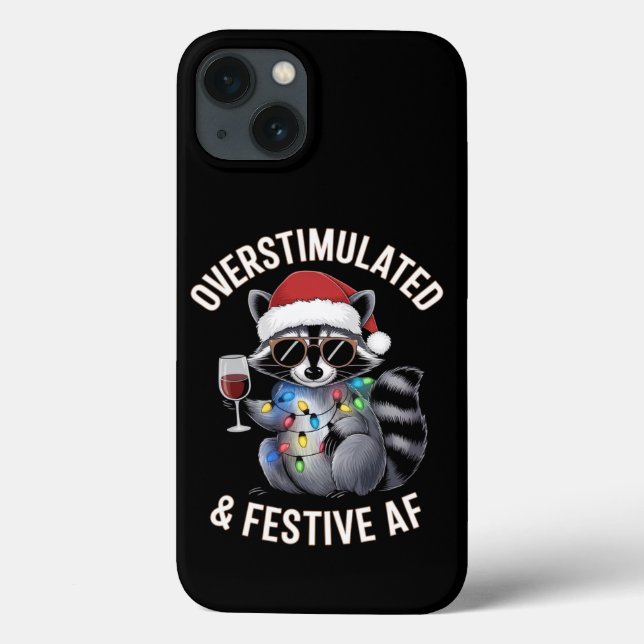 Funda De Case-Mate Para iPhone Raccoon Espresso Lover (Reverso)