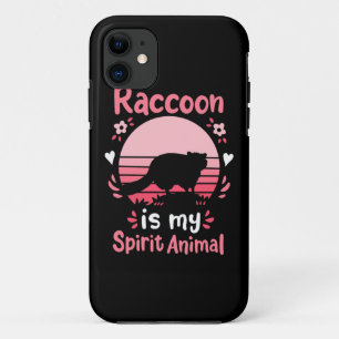 Funda Para iPhone 11 Raccoon Lover Raccoon es mi animal espiritual