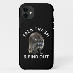 Funda Para iPhone 11 Raccoon y Raccoon Raccoon hablan de basura