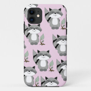 Raccoons Woodland iPhone 5 Casemate Funda (rosa)