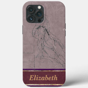 Funda Para iPhone 13 Pro Max Racer de barril (Mauve)