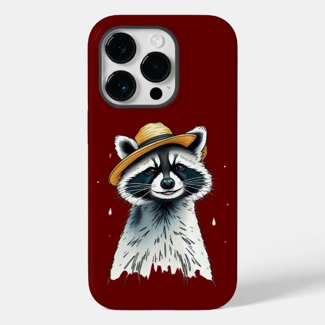 Funda De Case-Mate Para iPhone Racoon de la basura corta (Reverso )
