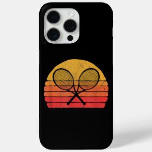 Funda Para iPhone 15 Pro Max Racquets de tenis cruzados Retro 80 Sun Vintage Gr