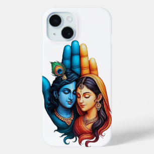 Funda Para iPhone 15 "Radha Krishna - armonía conmovedora"