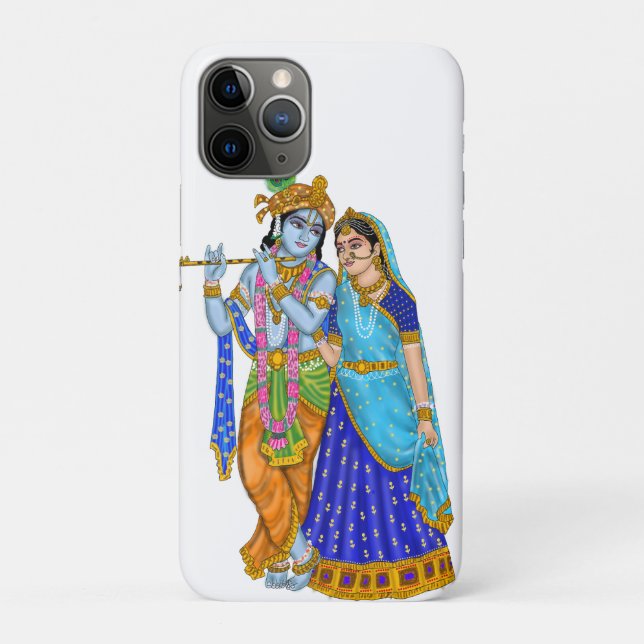Funda De Case-Mate Para iPhone Radha Krishna Phone Cover (Reverso)