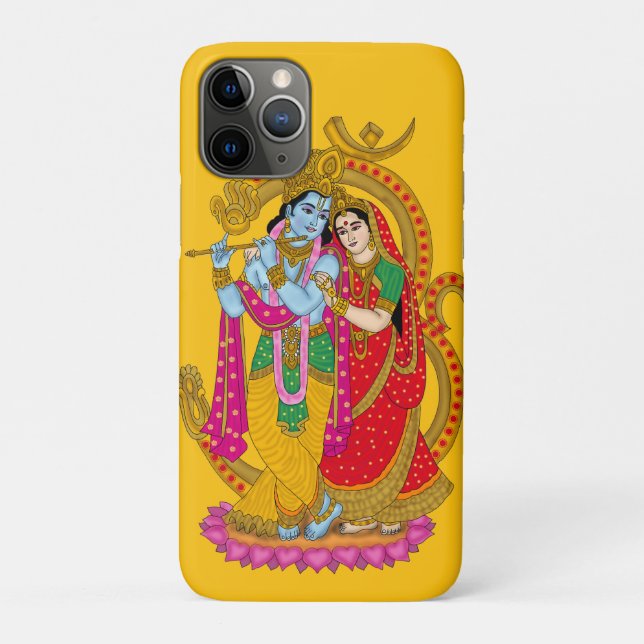 Funda De Case-Mate Para iPhone Radha Krishna Phone Cover (Reverso)