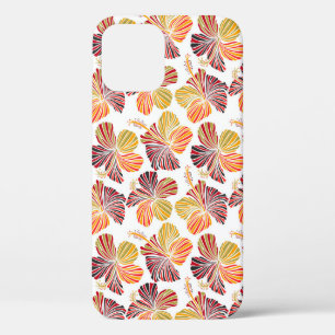 Funda Para iPhone 12 Radiancia Hawaiana: Elegancia de planta tropical.