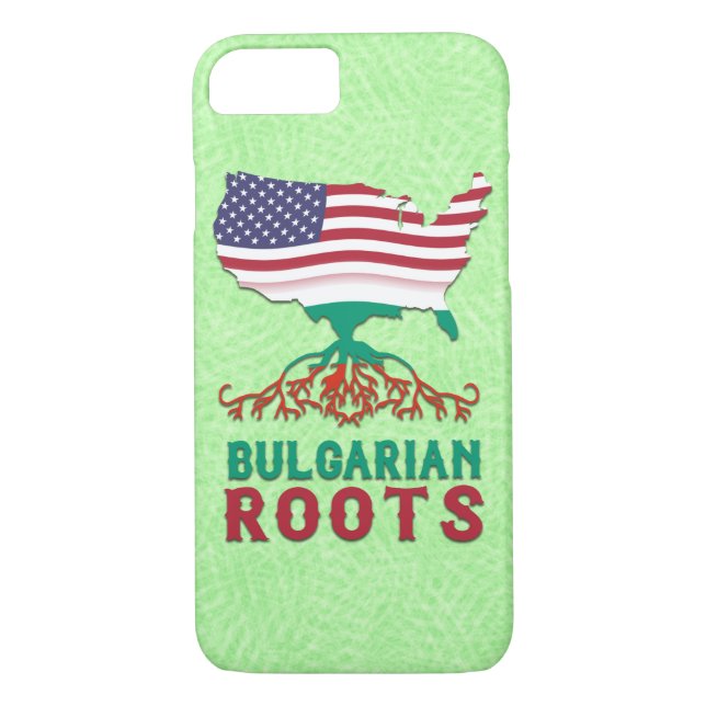 Funda De Case-Mate Para iPhone Raíces búlgaras norteamericanas (Reverso)