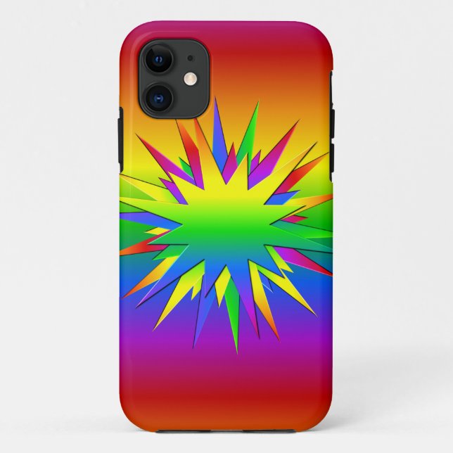 Funda De Case-Mate Para iPhone Rainbow Burst iPhone 5 Funda-Mate (Reverso)