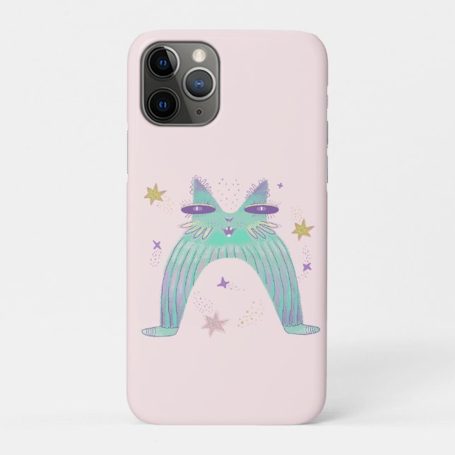 Funda De Case-Mate Para iPhone rainbow cat art  (Reverso)