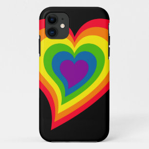 Funda Para iPhone 11 Rainbow Heart iPhone 5 Funda-mate