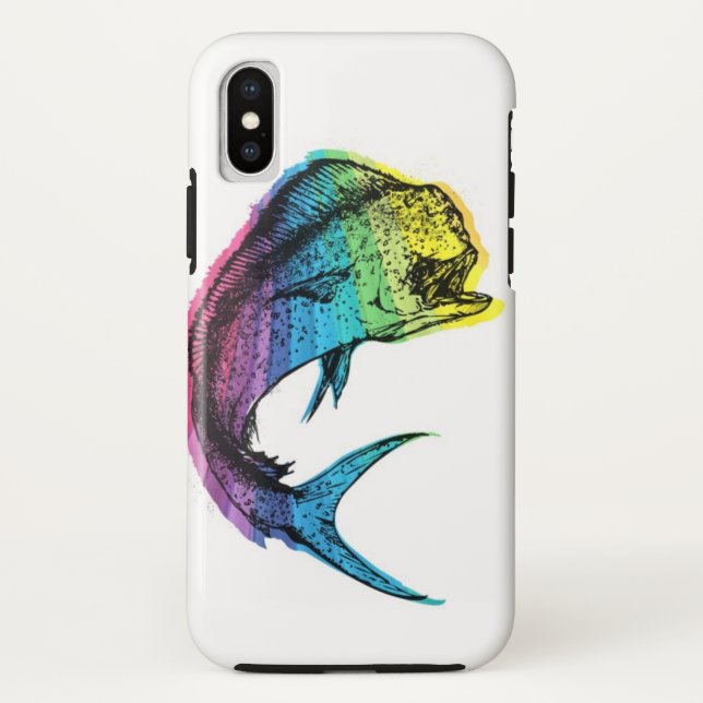 Funda De Case-Mate Para iPhone Rainbow Mahi Mahi (Reverso)
