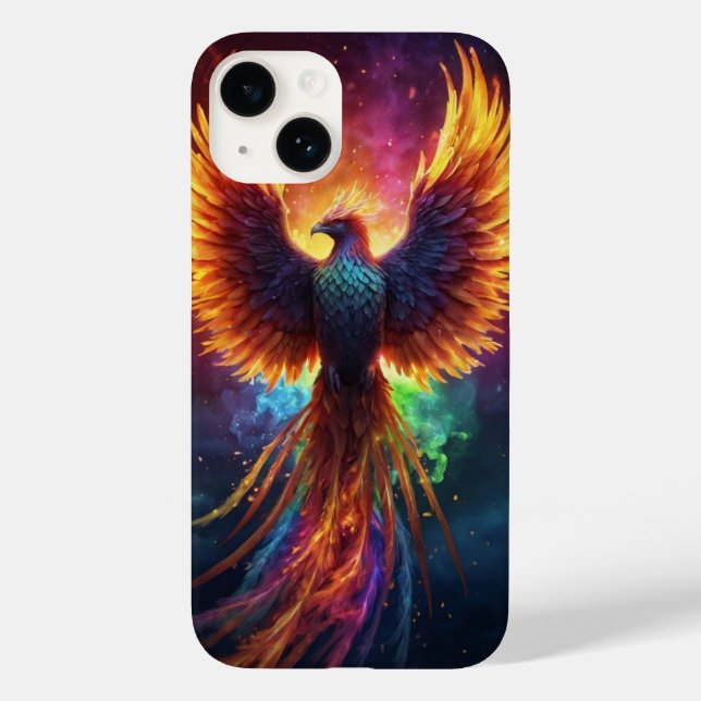 Funda De Case-Mate Para iPhone Rainbow Phoenix (Reverso )