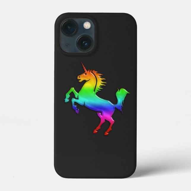 Funda De Case-Mate Para iPhone Rainbow Unicorn (Reverso )