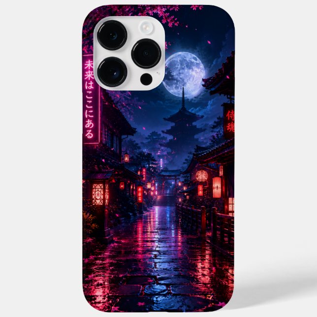 Funda De Case-Mate Para iPhone Rainy Night in Japan Cell Phone Case (Reverso)