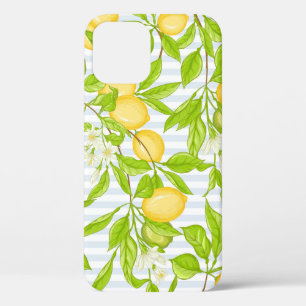 Funda Para iPhone 12 Rama de árbol de limón: patrón sin soldadura a ray
