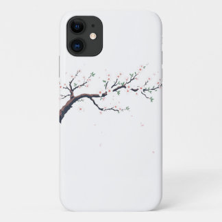Funda Para iPhone 11 Rama de árbol japonesa minimalista