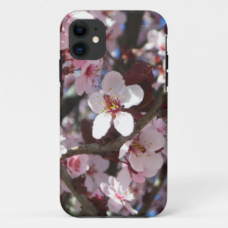 Funda Para iPhone 11 Rama de flores primaverales de flores rosadas
