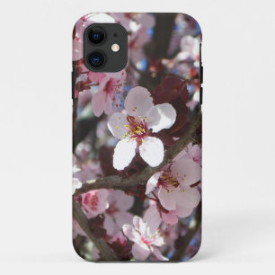 Funda Para iPhone 11 Rama de flores primaverales de flores rosadas
