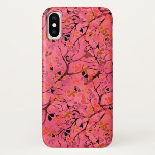 Funda Para iPhone X Ramas abstractas de árboles primaverales impecable